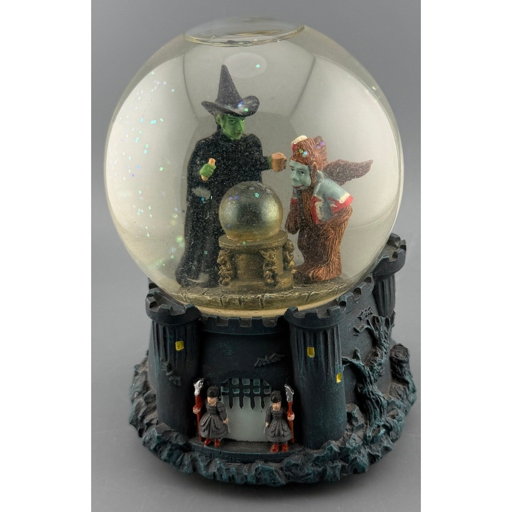 1997 Dave Grossman Wizard of Oz Wicked Witch Flying Monkey Musical Snow Globe